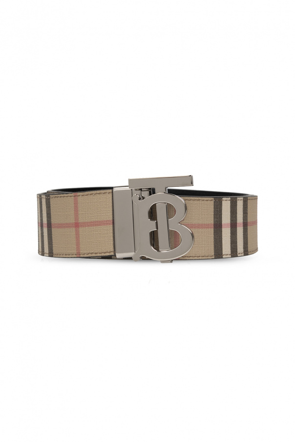 BURBERRY GABRIEL GLOVES SchaferandweinerShops Canada Beige Check belt leather burberry